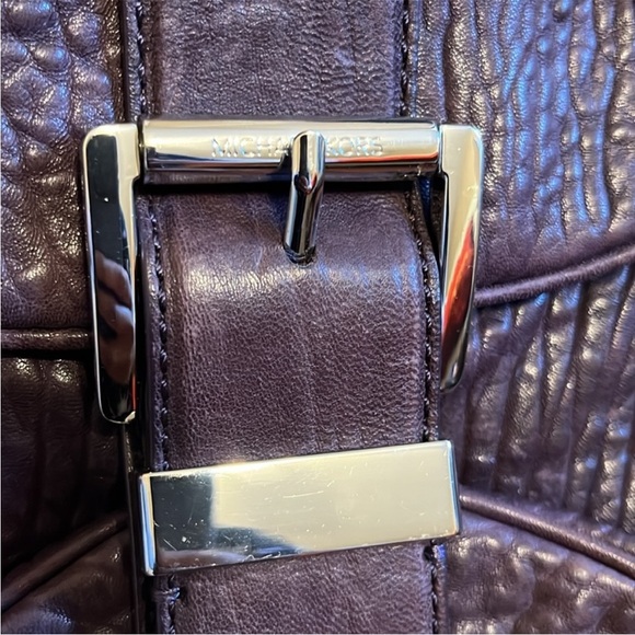 Michael Kors Clutch pebble LEATHER purple - Picture 2 of 5